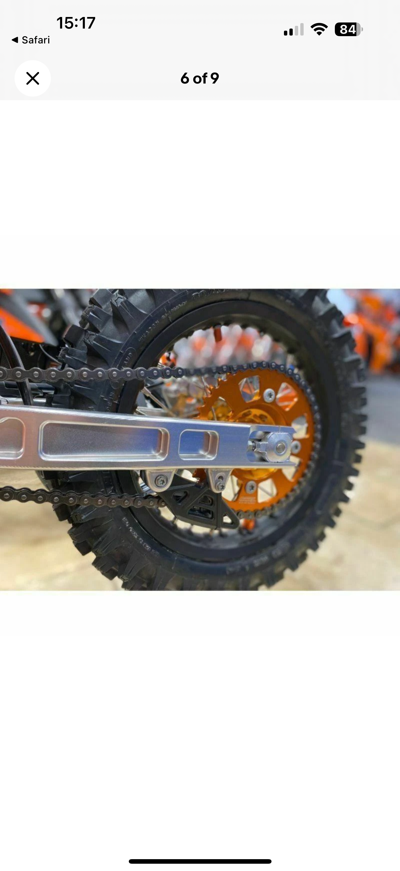 KTM 50/E5 JUDD EVO 3 SWINGARM SM PRO PLATINUM (ORANGE) BIG WHEEL KIT (2024-2026)