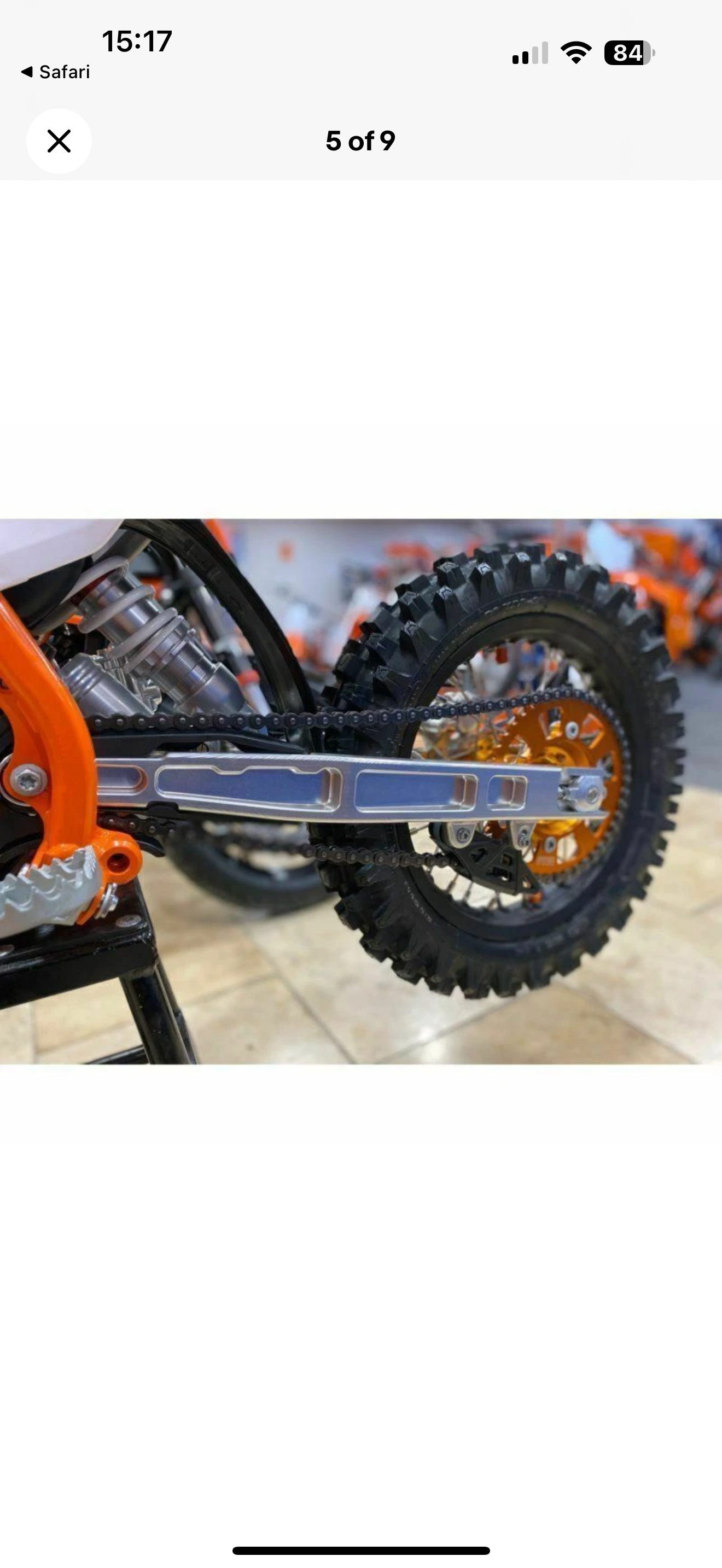 KTM 50/E5 JUDD EVO 3 SWINGARM SM PRO PLATINUM (ORANGE) BIG WHEEL KIT (2024-2026)