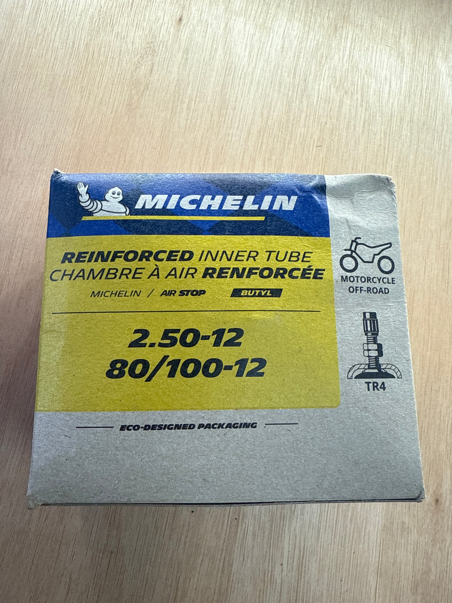 MICHELIN Inner Tube 2.5-12, 80/100/12