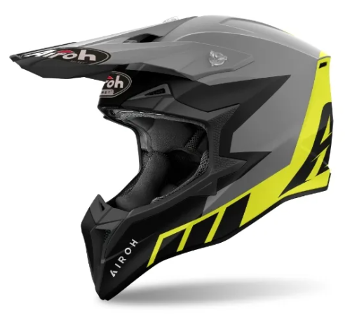 Airoh Wraaap Reloaded Yellow Matt MX Helmet