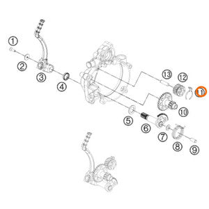 OEM Auto 50 Kick Start Ratchet Spring