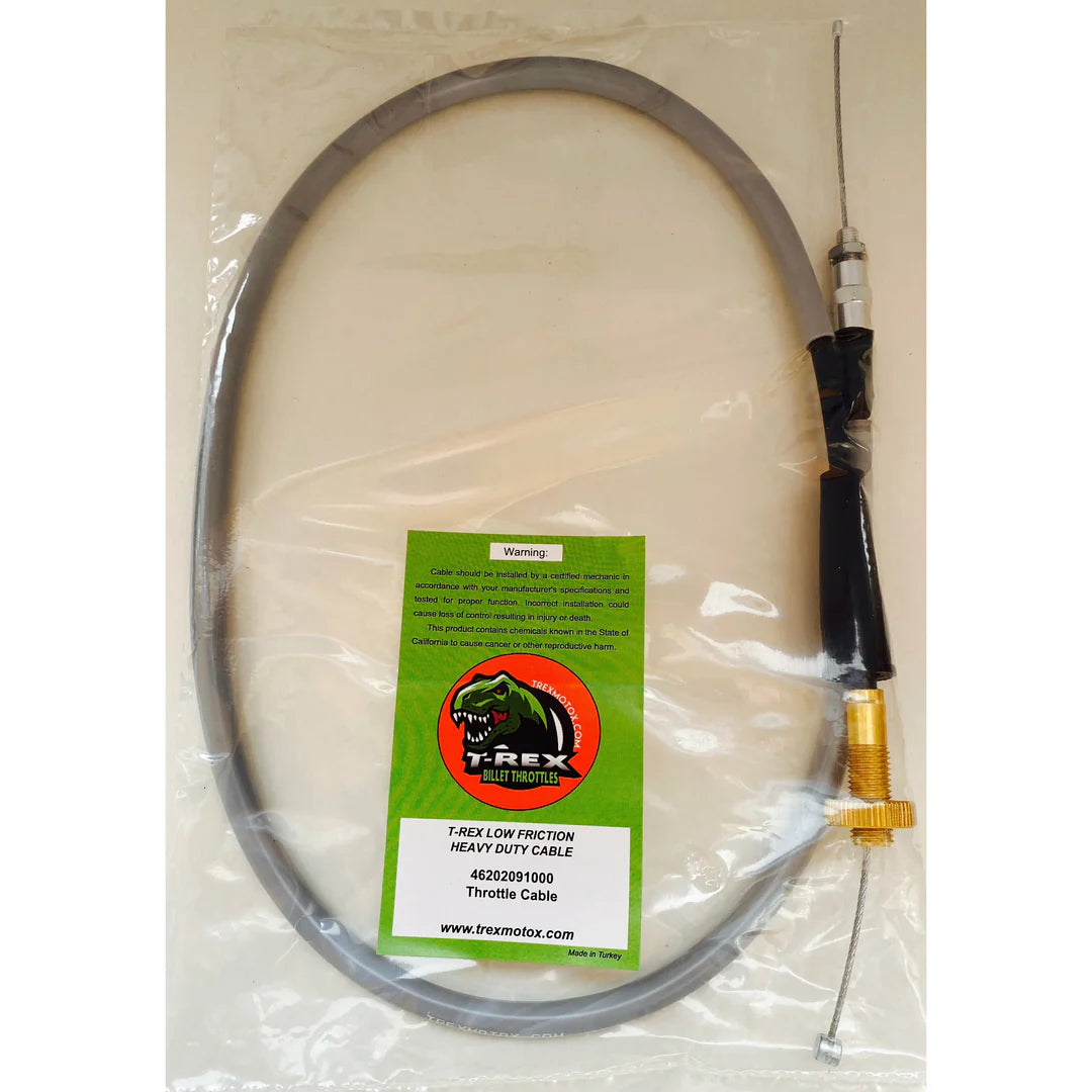 TRex throttle (BLACK) and cable package. PLEASE SELECT THROTTLE TUBE TYPE WHEN ADDING TO YOUR BASKET.