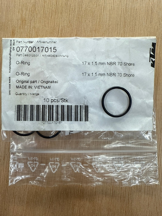 #12 - E3/E5 O-Ring Seal for Motor (0770017015) x2 Required