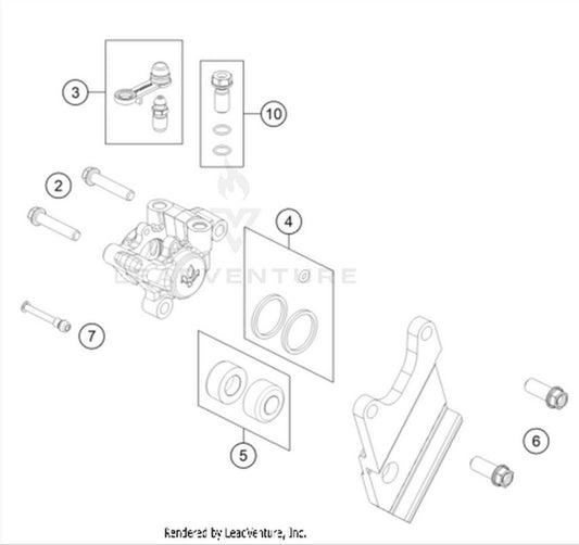 50cc / E5 rear Brake Calliper (all pictured included)