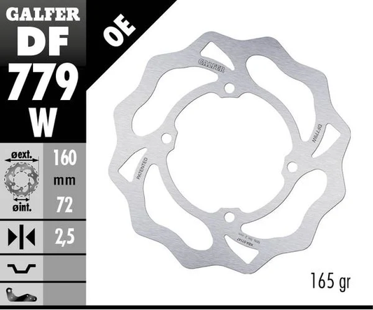 GALFER FRONT/REAR BRAKE DISC KTM/HQV/GAS SX50 05-25, TC50 17-25, MC50 21-25