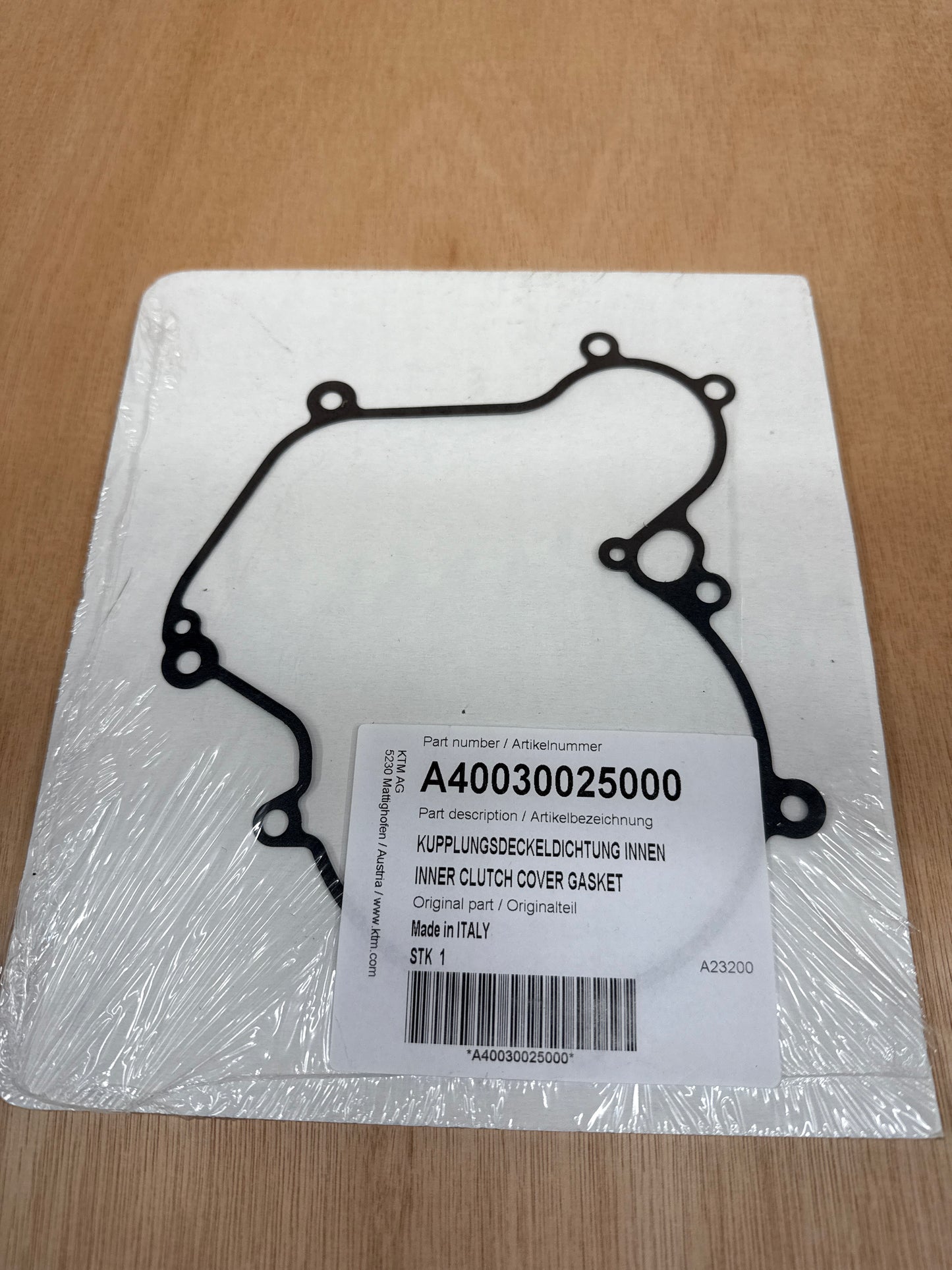 2024-25 SX/TC/MC 50 CLUTCH COVER GASKET Int (A40030025000)