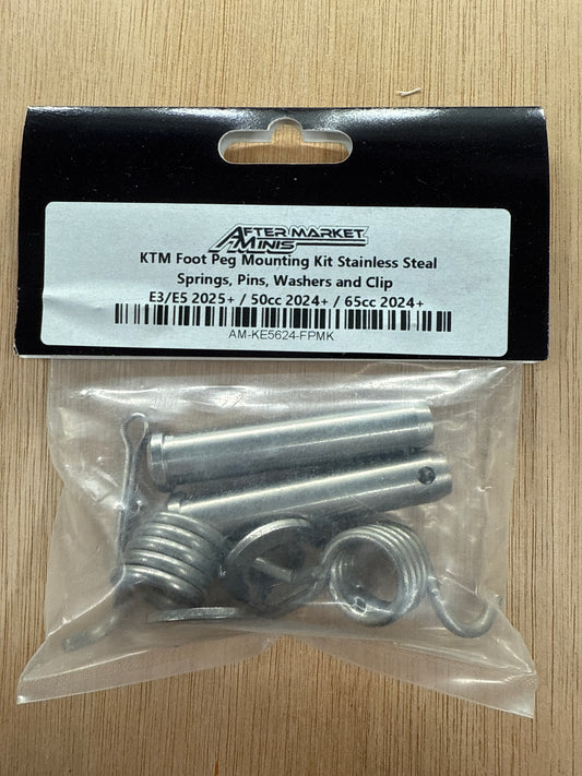 AFTERMARKET MINIS FOOT PEG MOUNT KIT E3/E5 2025+ / 50cc 2025+ / 65cc 2024+
