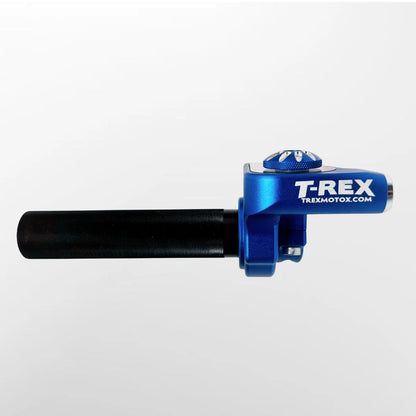 T-REX throttle (BLUE) and cable package.                                      PLEASE SELECT THROTTLE TUBE  AND CABLE TYPE WHEN ADDING TO YOUR BASKET.