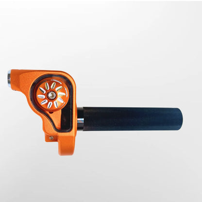 T-REX throttle (ORANGE) and cable package.                                      PLEASE SELECT THROTTLE TUBE TYPE WHEN ADDING TO YOUR BASKET.