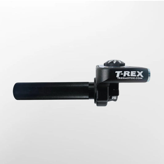 T-REX throttle (BLACK) and cable package.                                      Select throttle tube type at checkout. (Message with bike make and model so we can supply you with the correct cable)