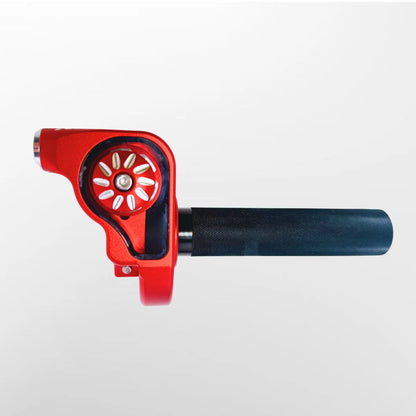 T-REX throttle (RED) and cable package.                                      PLEASE SELECT THROTTLE TUBE TYPE AND CABLE LENGTH.