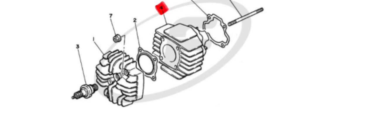 #4 - PW50 Cylinder (4J2-11311-01)