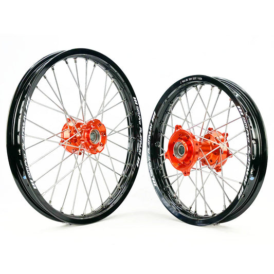 SM Pro Platinum- Orange Hub, Glos Black Rim. (12” Front-10”Rear)        E5/50cc Std.