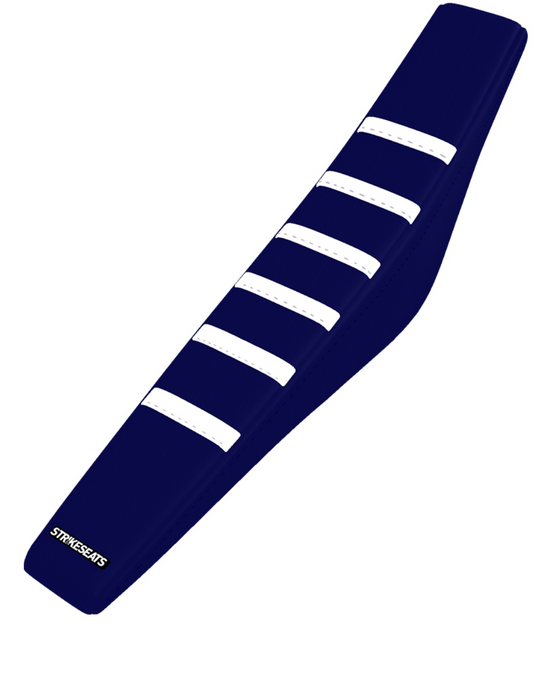 Strikeseats Ribbed Gripper Seat Cover (Navy/White)